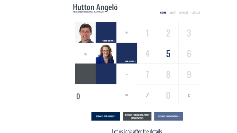 Hutton Angelo Accountants website